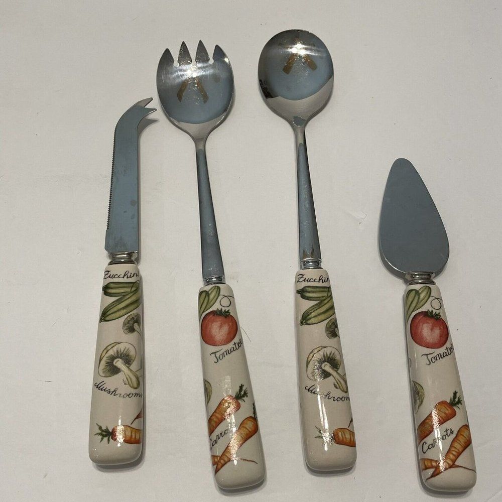 Sheffield England Franciscan Vegetable Cheese Knife Server spoon Farmhouse